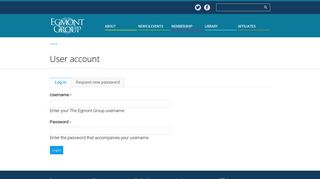 
                            10. Login - the Egmont Group