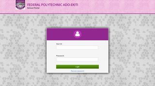 
                            1. Login - The Federal Polytechnic, Ado Ekiti