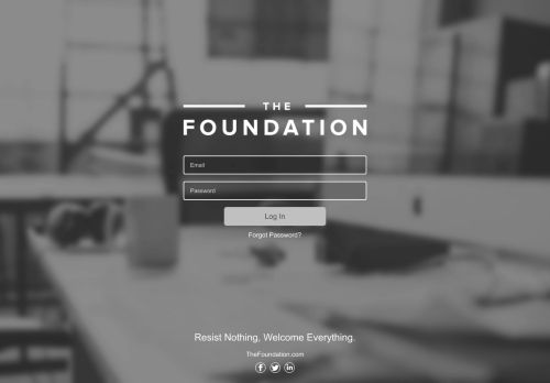 
                            1. Login - The Foundation