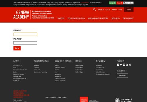 
                            13. Login - The Geneva Academy of International Humanitarian Law and ...