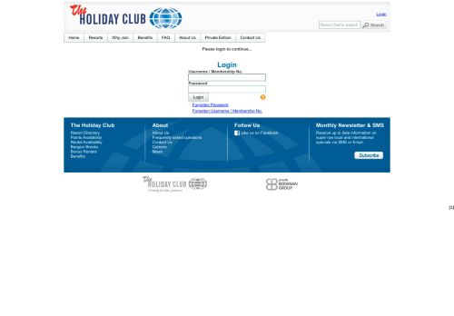 
                            5. Login - The Holiday Club Botswana