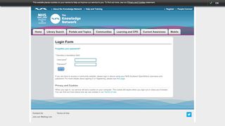 
                            13. login - The Knowledge Network - NHS Scotland