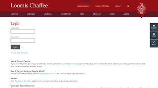 
                            11. Login - The Loomis Chaffee School