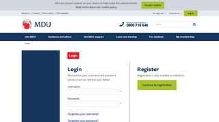 
                            13. Login - The MDU