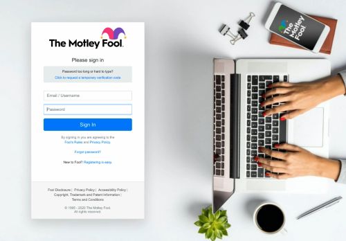 
                            1. Login - The Motley Fool