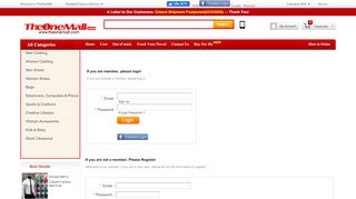 
                            1. Login - the ONE mall