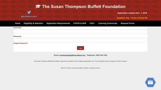 
                            3. Login - The Susan Thompson Buffett Foundation