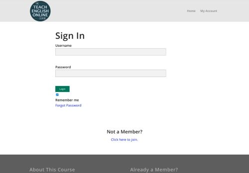 
                            4. Login - The Teach English Online Course