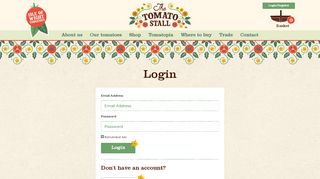 
                            11. Login - The Tomato Stall