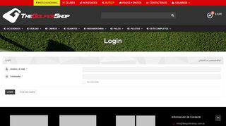 
                            13. Login | TheGolferShop