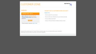 
                            12. Login - Thomson Reuters Customer Zone