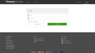 
                            1. Login - Threema Gateway