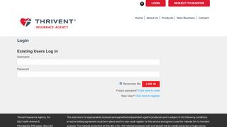 
                            7. Login – Thrivent Insurance Agency