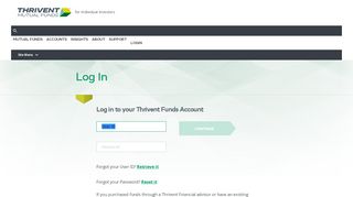 
                            3. Login - Thrivent Mutual Funds