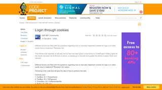 
                            5. Login through cookies - CodeProject