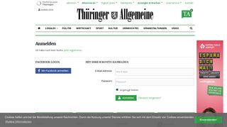 
                            2. Login - Thüringer Allgemeine