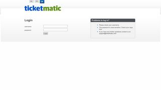 
                            5. Login - Ticketmatic