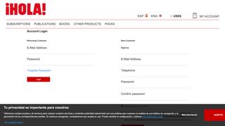 
                            3. Login - Tienda Online Revista Hola Hello Fashion| Venta de ...
