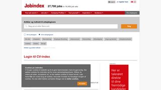 
                            3. Login til CV-index | Jobindex