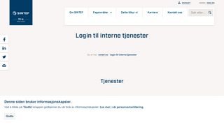 
                            4. Login til interne tjenester - SINTEF