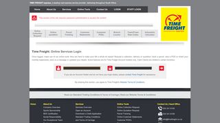 
                            1. Login - TIME FREIGHT express. Collections and delivery throughout ...