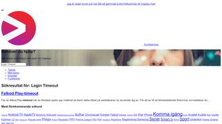 
                            3. Login Timeout | Sökresultat | Viaplay Kundservice