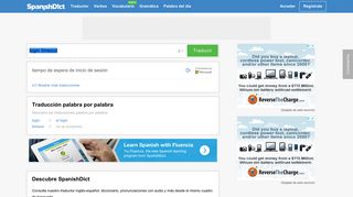 
                            1. Login timeout | Traductor inglés español - SpanishDict