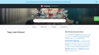 
                            11. Login Timeout | Viaplay Kundservice