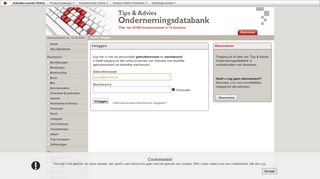 
                            3. Login - Tips & Advies Ondernemingsdatabank