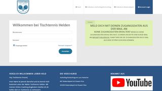 
                            1. Login – Tischtennis Helden