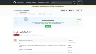 
                            6. Login to 9GAG · Issue #7 · dicksonleong/GagBook · GitHub