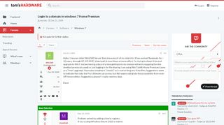
                            9. Login to a domain in windows 7 Home Premium | Tom's Hardware Forum