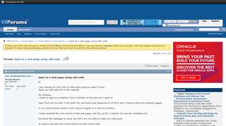 
                            1. login to a web page using vb6 code-VBForums