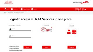 
                            1. Login to access all RTA Services in one place