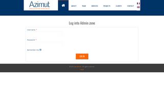 
                            6. Login to Admin zone | Azimut | Consultancy services in the field of ...