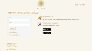 
                            12. Login to Altana Apartments Resident Services | Altana Apartments