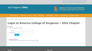
                            10. Login to America College of Surgeons - Ohio Chapter - America ...