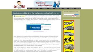 
                            10. Login to Angel Broking Backoffice at Angelbackoffice.com | letmeget.com