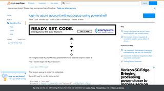 
                            13. login to azure account without popup using powershell - Stack Overflow