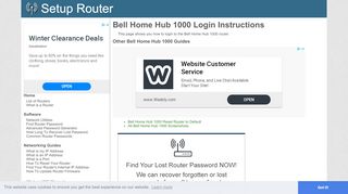 
                            5. Login to Bell Home Hub 1000 Router - SetupRouter