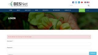 
                            2. Login to BES-Net | BES-Net