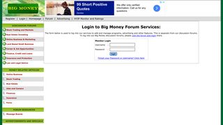 
                            3. Login to Big Money Forum - 