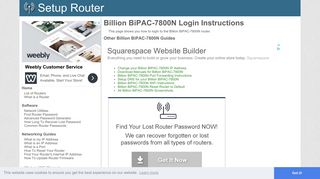 
                            6. Login to Billion BiPAC-7800N Router - SetupRouter