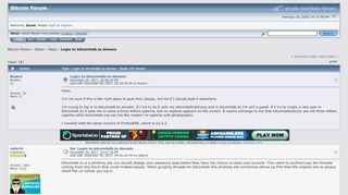 
                            4. Login to bitcointalk.to domain