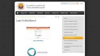 
                            1. Login to BlackBoard - Jubail University College