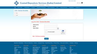 
                            13. Login to - CAS/ Declare Bonafide - Central Depository Services ...