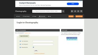 
                            8. Login to Cheatography - Cheatography.com: Cheat Sheets For ...