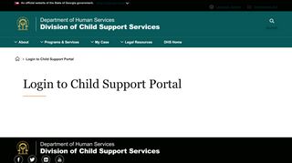 
                            5. Login to Child Support Portal | Child Support Services