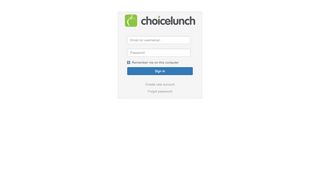 
                            1. Login to choicelunch