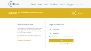 
                            8. Login to CIE Horizon - CIE Legal